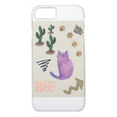 IPhone Fälle Katzenfisch Kaktus Paws Meow Case-Mate iPhone Hülle (Rückseite)