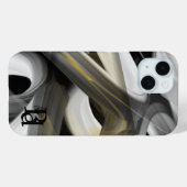 iPhone Fälle Trend Abstrakt Art Schwarz-weiß Gold Case-Mate iPhone Hülle (Rückseite (Horizontal))