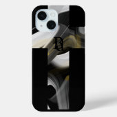 iPhone Fälle Trend Abstrakt Art Schwarz-weiß Gold Case-Mate iPhone Hülle (Rückseite)