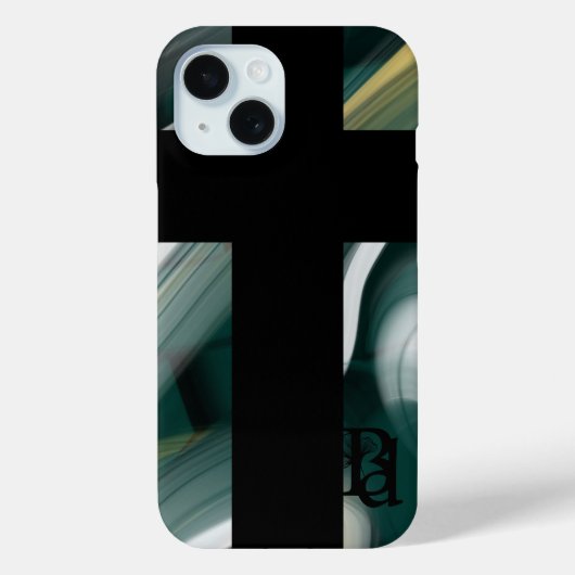 iPhone Fälle Trend Abstrakt Art Schwarz-weiß grün Case-Mate iPhone Hülle (Rückseite)