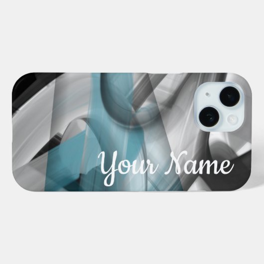 iPhone Fälle Trend Abstrakt Blue Ocean Case-Mate iPhone Hülle (Rückseite (Horizontal))