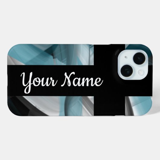 iPhone Fälle Trend Abstrakt Blue Ocean Case-Mate iPhone Hülle (Rückseite (Horizontal))