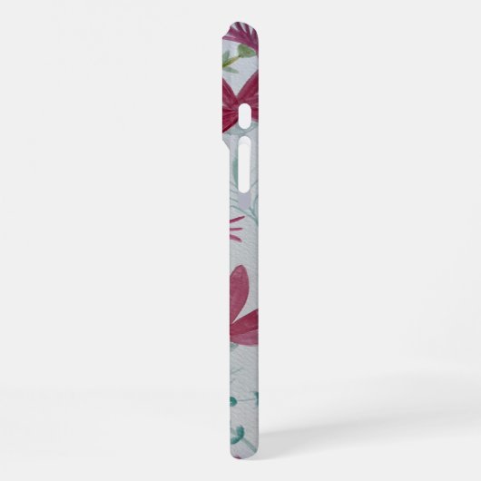 iPhone flowers botanical case Hülle (Linke Seite)