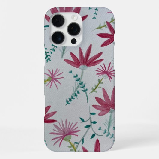 iPhone flowers botanical case Hülle (Rückseite)