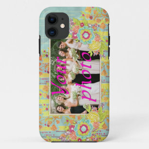 iPhone Galaxy iPad iPod Blue Yellow Flowers Case