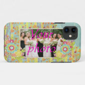 iPhone Galaxy iPad iPod Blue Yellow Flowers Case (Rückseite (Horizontal))