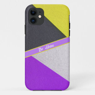 iPhone-Gehäuse aus gelbem und lila Papier Case-Mate iPhone Hülle