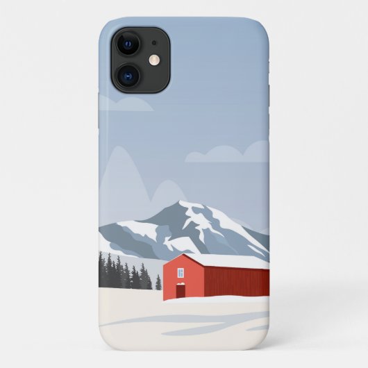 iPhone Gehäuse Design: Schweden, Winterlandschaft. Case-Mate iPhone Hülle (Rückseite)