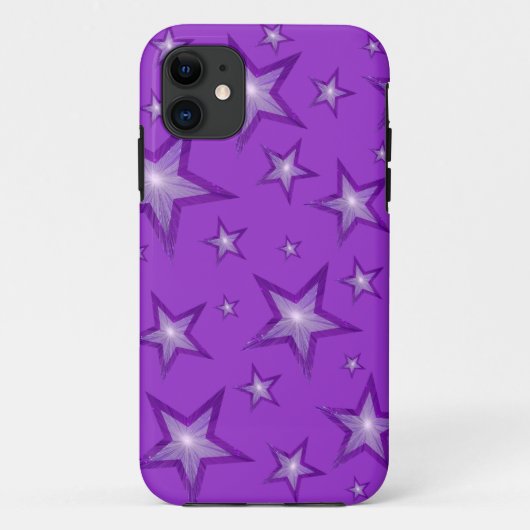 iPhone-Gehäuse für lila Stars Case-Mate iPhone Hülle (Rückseite)