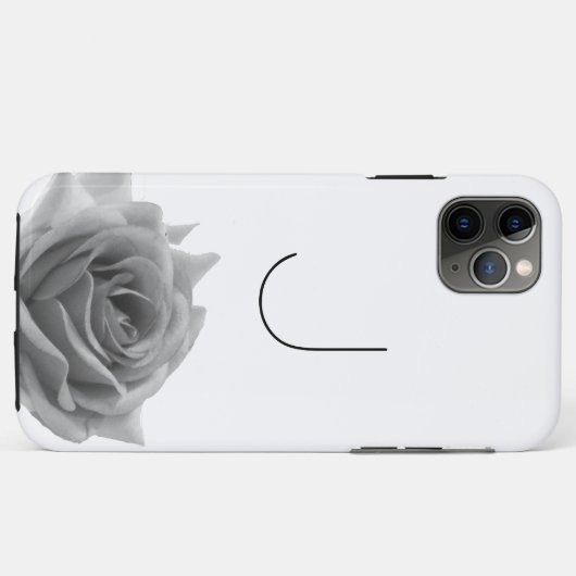 iPhone-Gehäuse in Schwarzweiß-Blume Case-Mate iPhone Hülle (Rückseite (Horizontal))
