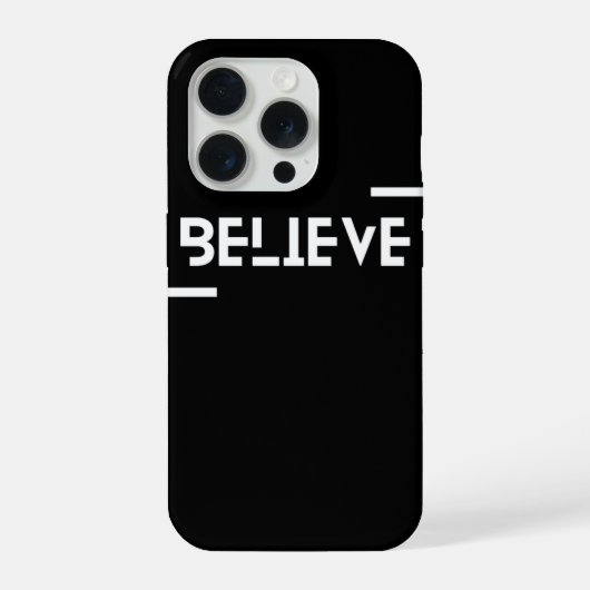 iPhone-Gehäuse mit BELIEVE-Designs iPhone Hülle (Rückseite)