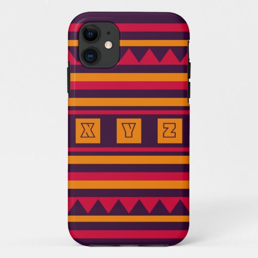 iPhone-Gehäuse mit benutzerdefiniertem Monogram Qu Case-Mate iPhone Hülle (Rückseite)