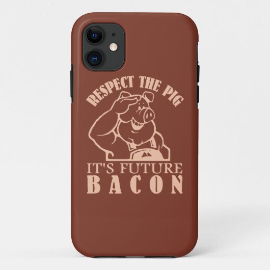 iPhone-Gehäuse mit Farbe in BACON Case-Mate iPhone Hülle (Rückseite)