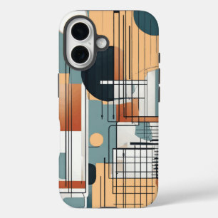 iPhone-Gehäuse mit geometrischer Zusammensetzung iPhone 16 Hülle