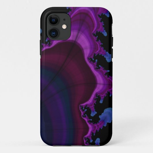 iPhone-Gehäuse mit lila Space-Fraktal Case-Mate iPhone Hülle (Rückseite)