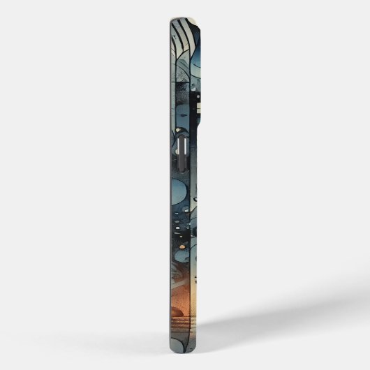 iPhone-Gehäuse mit regnerischem Stadtgefühl Case-Mate iPhone Hülle (Rückseite / Rechts)