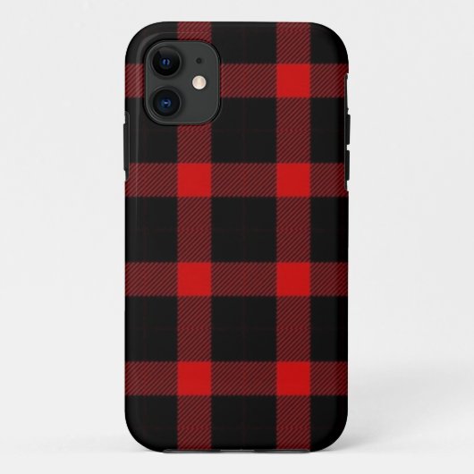 iPhone-Gehäuse mit rotem Flanell Case-Mate iPhone Hülle (Rückseite)