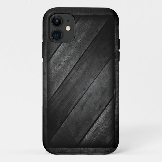 iPhone-Gehäuse mit schwarzem Holzmuster Case-Mate iPhone Hülle (Rückseite)