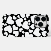 iPhone-Gehäuse mit schwarzem und weißem Herz Case-Mate iPhone Hülle (Rückseite (Horizontal))