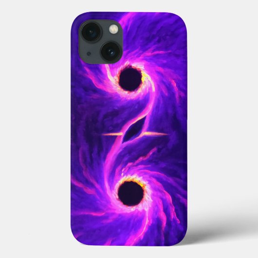 iPhone-Gehäuse mit schwarzen Löchern Case-Mate iPhone Hülle (Rückseite)