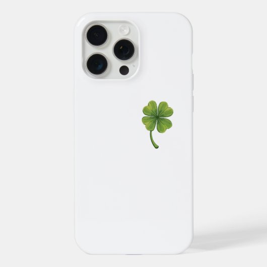 iPhone-Gehäuse mit vierblättrigem Kleber iPhone Hülle (Rückseite)