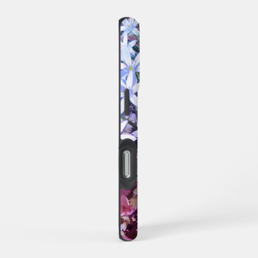 iPhone-Gehäuse mit weißem Stern Blume iPhone Hülle (Rechte Seite)