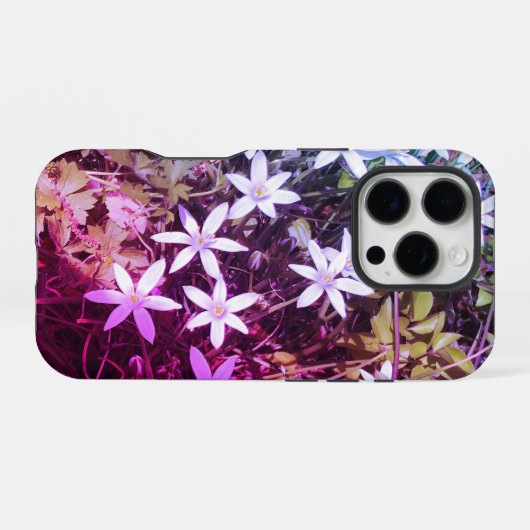 iPhone-Gehäuse mit weißem Stern Blume iPhone Hülle (Rückseite (Horizontal))