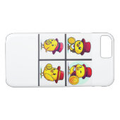 iPhone Gehäuse neues Design mit gelben Vögeln, rot Case-Mate iPhone Hülle (Rückseite (Horizontal))