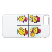 iPhone Gehäuse neues Design mit gelben Vögeln, rot Case-Mate iPhone Hülle (Rückseite (Horizontal))