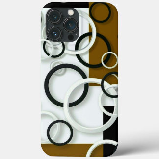 iPhone Gehäuse schwarz, weiß, farbenfrohe Kreise Case-Mate iPhone Hülle