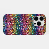 iPhone Glitzer Star Mustertelefon Hülle (Rückseite (Horizontal))