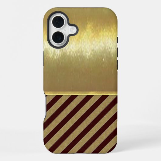 iPhone Gold Design Hülle iPhone 16 Plus Hülle (Rückseite)