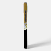 iPhone Green Gold Schwarz-weiß Butterfly Case-Mate iPhone Hülle (Rückseite / Links)