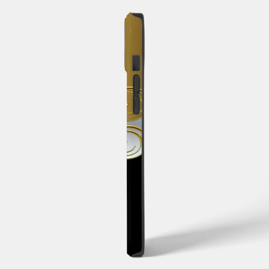 iPhone Green Gold Schwarz-weiß Butterfly Case-Mate iPhone Hülle (Rückseite / Links)