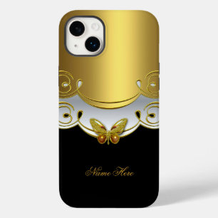 iPhone Grün Gold Schwarz Weiß Schmetterling Case-Mate iPhone Hülle