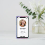 iPhone Handy Instagram Blogger Visitenkarte (Stehend Vorderseite)