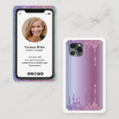 iPhone Handy Instagram Blogger Visitenkarte (Vorne/Hinten)