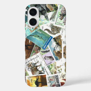 iPhone-Hülle Animal Postage Stamps iPhone 16 Hülle