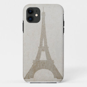 iPhone-Hülle Eiffelturm Paris Leinen vintage iPhone 11 Hülle
