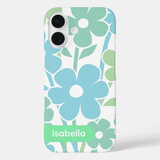 iPhone-Hülle florales farbenfrohes Muster ästhetis Case-Mate iPhone Hülle (Rückseite)
