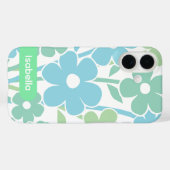 iPhone-Hülle florales farbenfrohes Muster ästhetis Case-Mate iPhone Hülle (Rückseite (Horizontal))