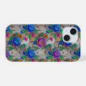 iPhone-Hülle mit Blumen iPhone 15 Hülle (Rückseite (Horizontal))
