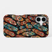 iPhone-Hülle mit Federn iPhone 16 Hülle (Rückseite (Horizontal))