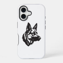iPhone-Hülle mit Gesicht eines Deutschen Schäferhu