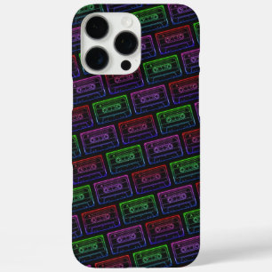 iPhone-Hülle mit Neon-Multicolor-Kassettenmuster iPhone 16 Pro Max Hülle