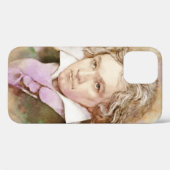 Iphone Hülle mit Portrait von Ludwig van Beethoven (Rückseite (Horizontal))