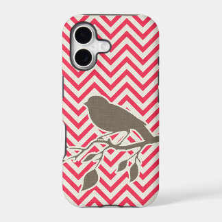 iPhone-Hülle mit Vogel & Chevron