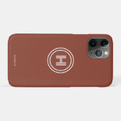 iPhone-Hülle | Modernes einfaches Monogramm Case-Mate iPhone Hülle (Rückseite (Horizontal))