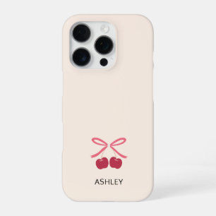 iPhone-Hülle Süßer Kirsch-Schleifen-Cover iPhone 16 Pro Hülle