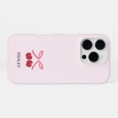 iPhone-Hülle | Süßer Kirsch-Schleifen-Cover iPhone Hülle (Rückseite (Horizontal))